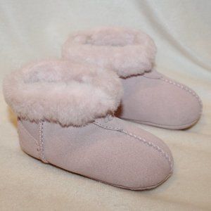 NIB UGG BABY TODDLER GOJEE SUEDE SHEARLING BOXED BOOT BOOTIES PINK